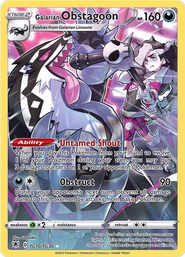 Galarian Obstagoon (TG10/TG30), Astral Radiance Trainer Gallery — Pokémon card price