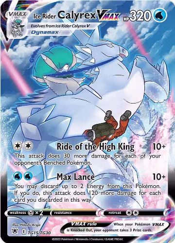 Ice Rider Calyrex VMAX (TG15/TG30), Astral Radiance Trainer Gallery — Pokémon card price