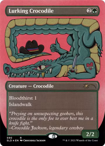 Lurking Crocodile (Foil Etched) (590), Secret Lair Drop Series — Magic card price