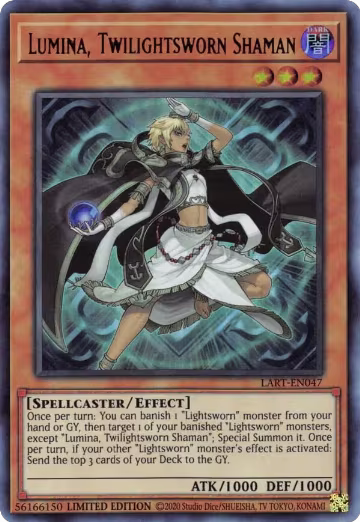 Lumina, Twilightsworn Shaman (LART-EN047), The Lost Art Promotion — Yu-Gi-Oh! card price