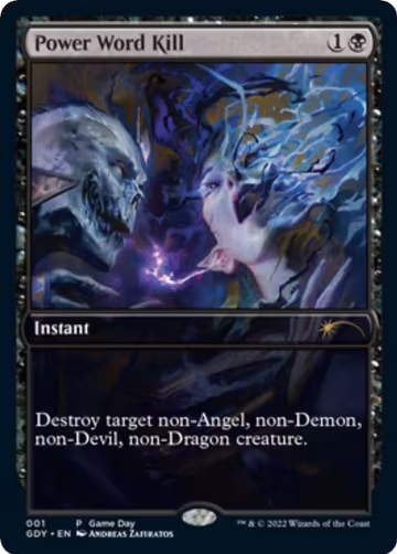 Power Word Kill (1), Game Day & Store Championship Promos — Magic card price