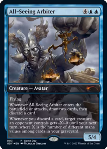 All-Seeing Arbiter (3), Game Day & Store Championship Promos — Magic card price