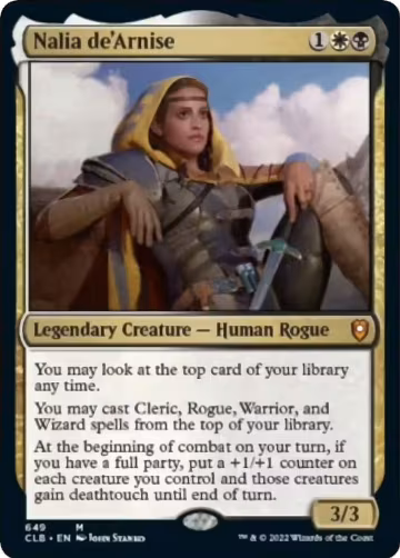 Nalia de'Arnise (649), Commander Legends: Battle for Baldur's Gate — Magic card price