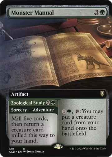Monster Manual (Extended Art) (591), Commander Legends: Battle for Baldur's Gate — Magic card price