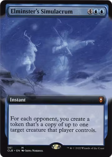 Elminster's Simulacrum (Extended Art) (561), Commander Legends: Battle for Baldur's Gate — Magic card price