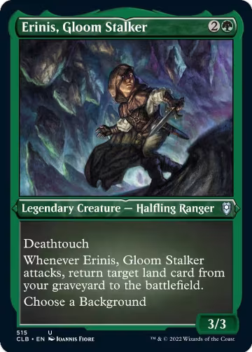 Erinis, Gloom Stalker (Foil Etched) (515), Commander Legends: Battle for Baldur's Gate — Magic card price
