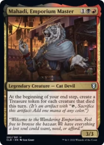 Mahadi, Emporium Master (282), Commander Legends: Battle for Baldur's Gate — Magic card price