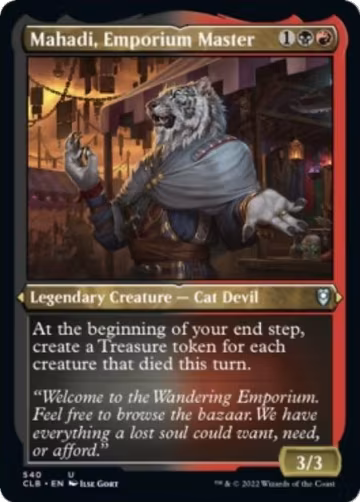 Mahadi, Emporium Master (Foil Etched) (540), Commander Legends: Battle for Baldur's Gate — Magic card price