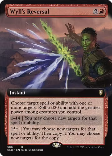 Wyll's Reversal (Extended Art) (586), Commander Legends: Battle for Baldur's Gate — Magic card price