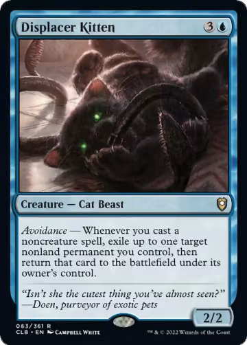 Displacer Kitten (63), Commander Legends: Battle for Baldur's Gate — Magic card price