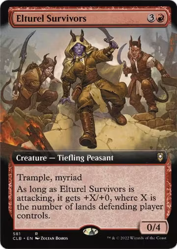 Elturel Survivors (Extended Art) (581), Commander Legends: Battle for Baldur's Gate — Magic card price