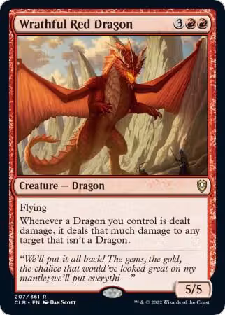 Wrathful Red Dragon (207), Commander Legends: Battle for Baldur's Gate — Magic card price