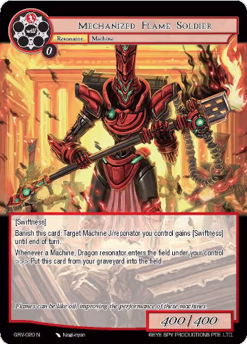 Mechanized Flame Soldier (GRV-020), Game of Gods: Revolution — Force of Will card price