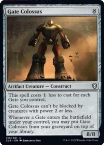 Gate Colossus (315), Commander Legends: Battle for Baldur's Gate — Magic card price