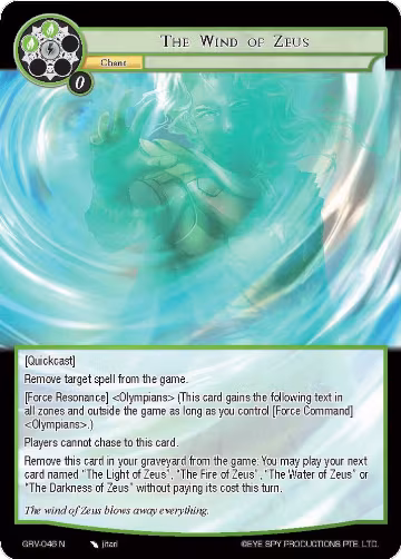 The Wind of Zeus (GRV-046), Game of Gods: Revolution — Force of Will card price