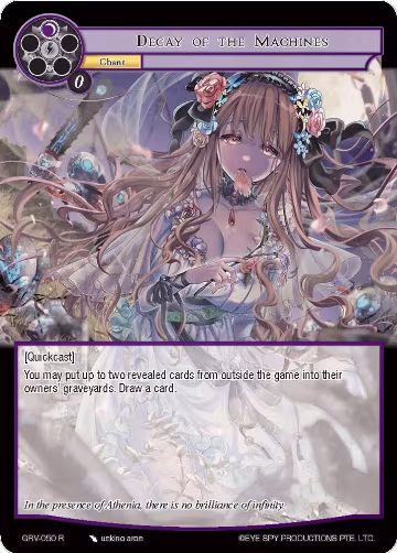 Decay of the Machines (GRV-050), Game of Gods: Revolution — Force of Will card price