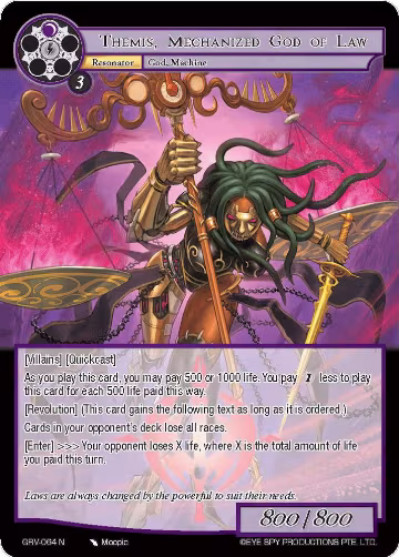 Themis, Mechanized God of Law (GRV-064), Game of Gods: Revolution — Force of Will card price