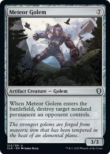 Meteor Golem (323), Commander Legends: Battle for Baldur's Gate — Magic card price