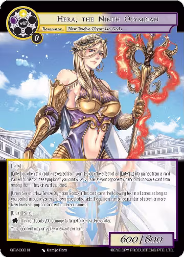 Hera, the Ninth Olympian (GRV-080), Game of Gods: Revolution — Force of Will card price