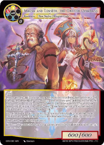 Magna and Lenneth, the Twelfth Olympians (GRV-081), Game of Gods: Revolution — Force of Will card price