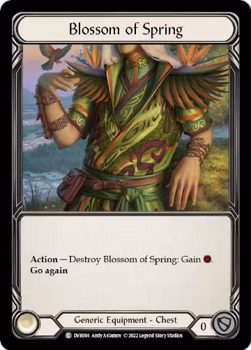 Blossom of Spring (Dorinthea) (DVR004), Classic Battles: Rhinar vs Dorinthea — Flesh & Blood card price