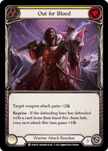 Out for Blood (DVR020), Classic Battles: Rhinar vs Dorinthea — Flesh & Blood card price