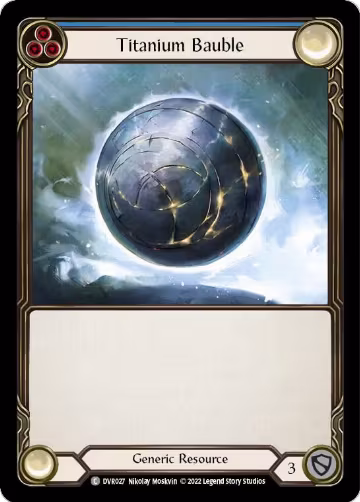 Titanium Bauble (Dorinthea) (DVR027), Classic Battles: Rhinar vs Dorinthea — Flesh & Blood card price