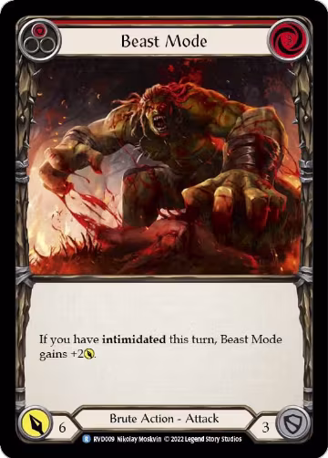 Beast Mode (RVD009), Classic Battles: Rhinar vs Dorinthea — Flesh & Blood card price