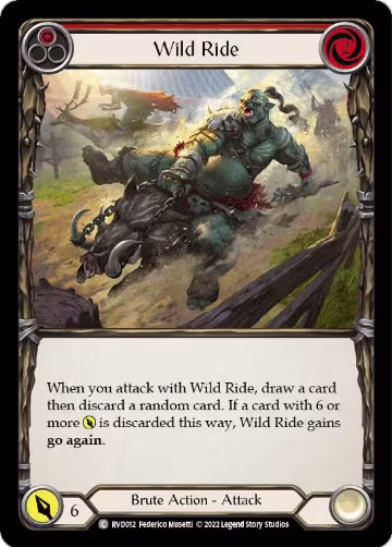 Wild Ride (RVD012), Classic Battles: Rhinar vs Dorinthea — Flesh & Blood card price