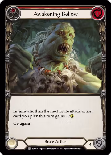 Awakening Bellow (RVD014), Classic Battles: Rhinar vs Dorinthea — Flesh & Blood card price