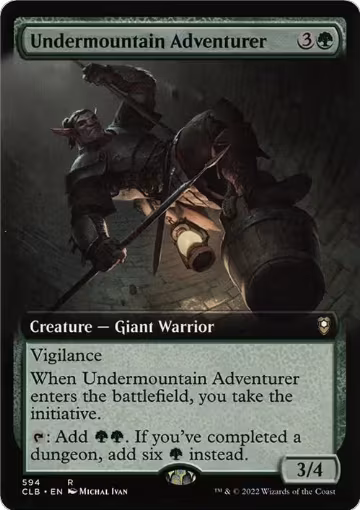 Undermountain Adventurer (Extended Art) (594), Commander Legends: Battle for Baldur's Gate — Magic card price
