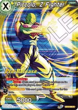 Piccolo, Z Fighter (BT17-085), Ultimate Squad Pre-Release Cards — DB Super card price