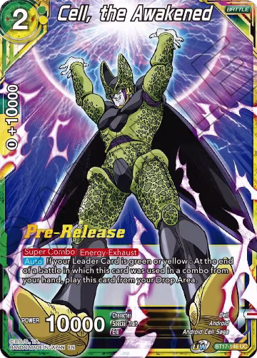 Cell, the Awakened (BT17-146), Ultimate Squad Pre-Release Cards — DB Super card price