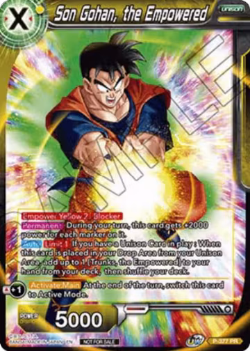Son Gohan, the Empowered (P-377), Promotion Cards — DB Super card price
