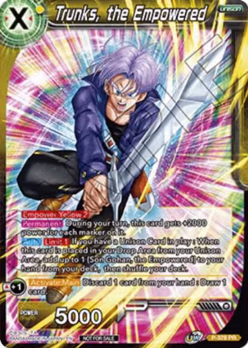 Trunks, the Empowered (P-378), Promotion Cards — DB Super card price