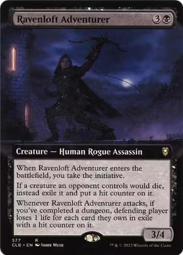 Ravenloft Adventurer (Extended Art) (577), Commander Legends: Battle for Baldur's Gate — Magic card price
