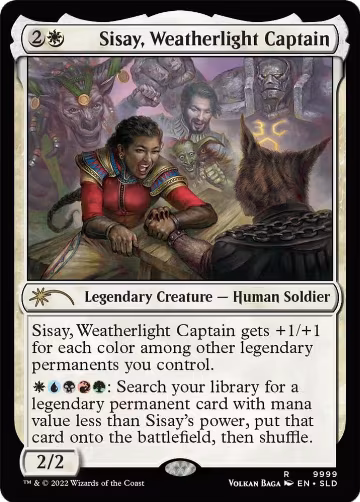 Sisay, Weatherlight Captain (9999), Secret Lair Drop Series — Magic card price