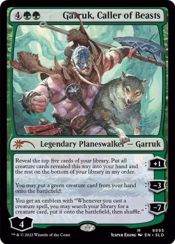 Garruk, Caller of Beasts (9995), Secret Lair Drop Series — Magic card price