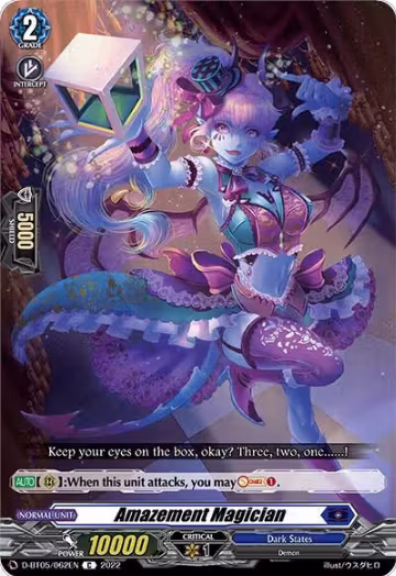Amazement Magician (D-BT05/062EN), D-BT05: Triumphant Return of the Brave Heroes — Vanguard card price