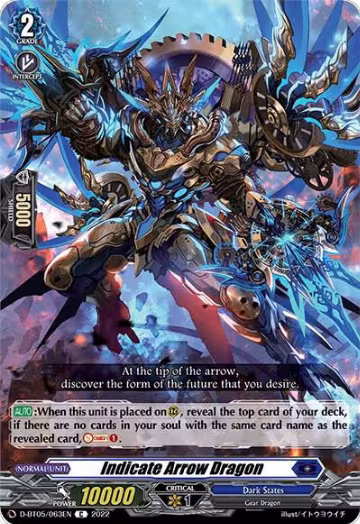 Indicate Arrow Dragon (D-BT05/063EN), D-BT05: Triumphant Return of the Brave Heroes — Vanguard card price