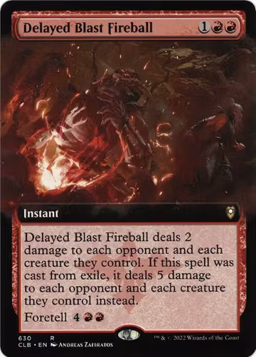 Delayed Blast Fireball (Extended Art) (630), Commander Legends: Battle for Baldur's Gate — Magic card price