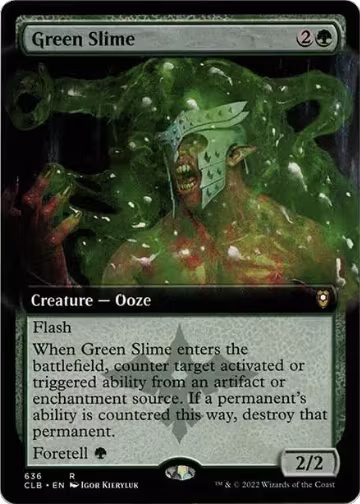 Green Slime (Extended Art) (636), Commander Legends: Battle for Baldur's Gate — Magic card price