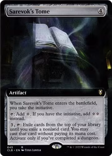 Sarevok's Tome (Extended Art) (645), Commander Legends: Battle for Baldur's Gate — Magic card price