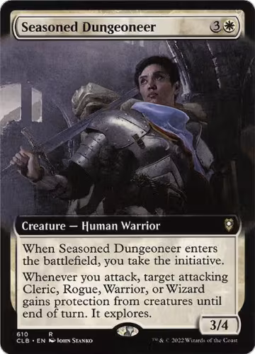 Seasoned Dungeoneer (Extended Art) (610), Commander Legends: Battle for Baldur's Gate — Magic card price