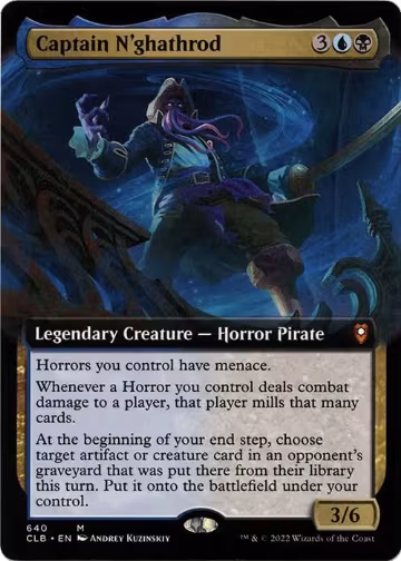 Captain N'ghathrod (Extended Art) (640), Commander Legends: Battle for Baldur's Gate — Magic card price