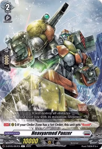 Heavyarmed Panzer (D-BT05/067EN), D-BT05: Triumphant Return of the Brave Heroes — Vanguard card price