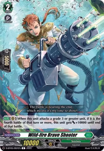 Wild-fire Brave Shooter (D-BT05/087EN), D-BT05: Triumphant Return of the Brave Heroes — Vanguard card price
