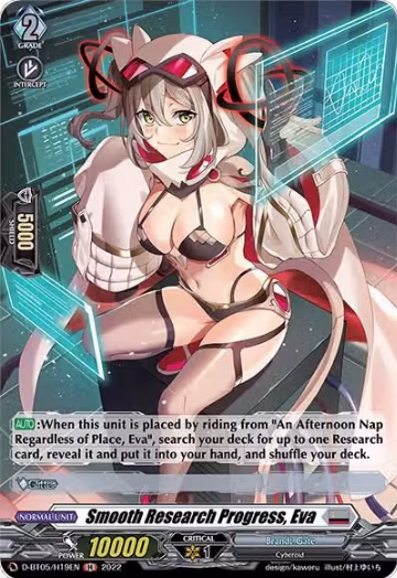 Smooth Research Progress, Eva (Holo) (D-BT05/H19EN), D-BT05: Triumphant Return of the Brave Heroes — Vanguard card price