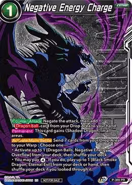 Negative Energy Charge (Tournament Pack Vol. 8) (Winner) (P-389), Tournament Promotion Cards — DB Super card price