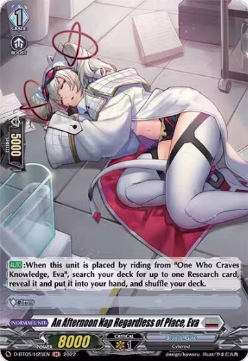 An Afternoon Nap Regardless of Place, Eva (Holo) (D-BT05/H25EN), D-BT05: Triumphant Return of the Brave Heroes — Vanguard card price